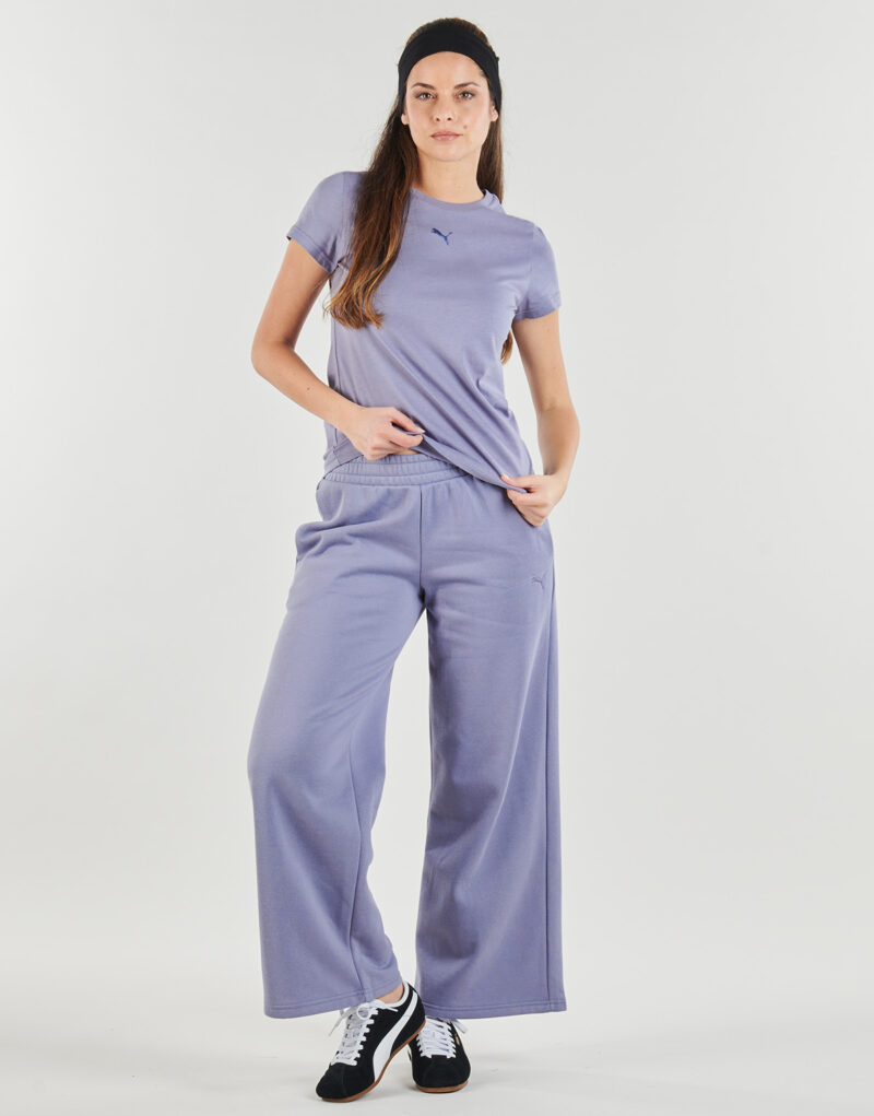 Pantalons de sport Puma ESS Cat Comfort Wide Leg Pants FL op Viola Pantalons de sport pour femme - 2