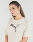 T-shirt Puma ESS GRAPHIC Animal Relaxed Tee Beige T-shirt maniche corte Donna - 5
