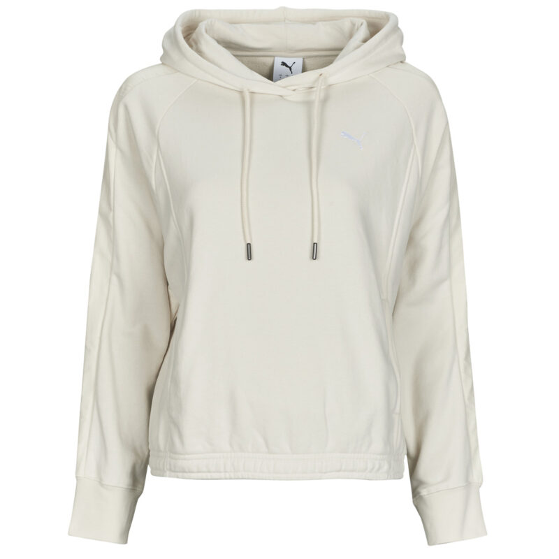 Sudadera con capucha extragrande Puma HER TR Beige para mujer - 1