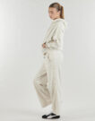 Puma HER Comfort High-Waist Wide Leg Pants Beige Women's Sweatpants - 3