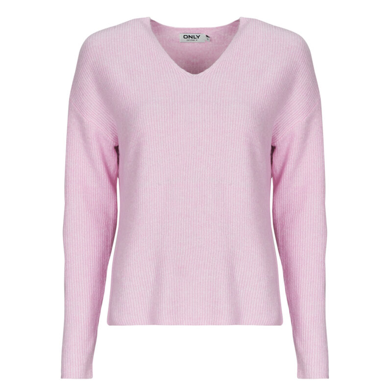 Maglione Only ONLCAMILLA V-NECK Rosa Maglioni Donna - 1