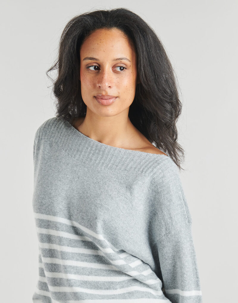 Maglione Only ONLGLORY LIFE LS BOATNECK Grigio Maglioni Donna - 5