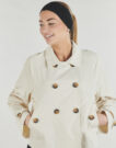 Trench Only ONLAPRIL LIFE SHORT Beige Trench Donna - 5
