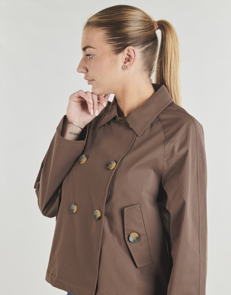 Trench Only ONLAPRIL LIFE SHORT Marron Trench Femme - 5