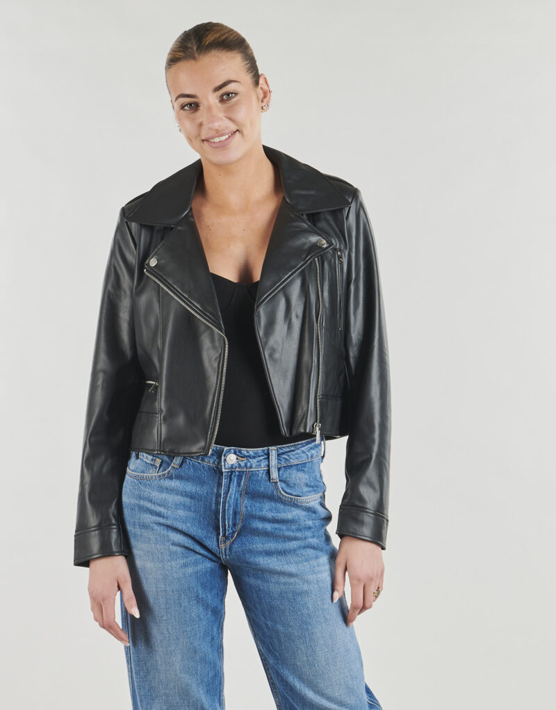 Giacca in pelle Only ONLCARMEN FAUX LEATHER Nero Giacche in pelle Donna - 2