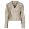 Giacca in pelle Only ONLCARMEN FAUX LEATHER Beige Giacche in pelle Donna