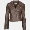Giacca in pelle Only ONLCARMEN FAUX LEATHER Marrone Giacche in pelle Donna