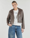 Giacca in pelle Only ONLCARMEN FAUX LEATHER Marrone Giacche in pelle Donna - 2