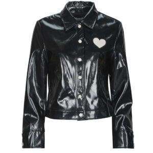 Giubbotto Only ONLSKYLE HEART VINYL Nero Giubbotti Donna