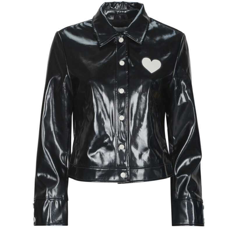 Giubbotto Only ONLSKYLE HEART VINYL Nero Giubbotti Donna - 1