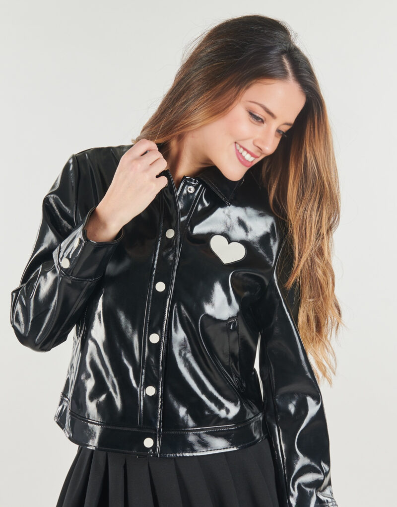 Giubbotto Only ONLSKYLE HEART VINYL Nero Giubbotti Donna - 5
