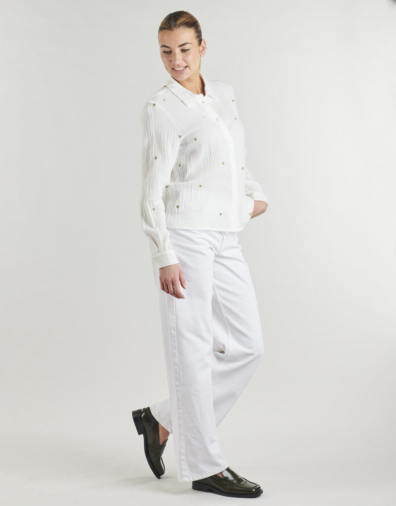 Camicia Only ONLHEART L/S SHIRT Bianco Camicie Donna - 3