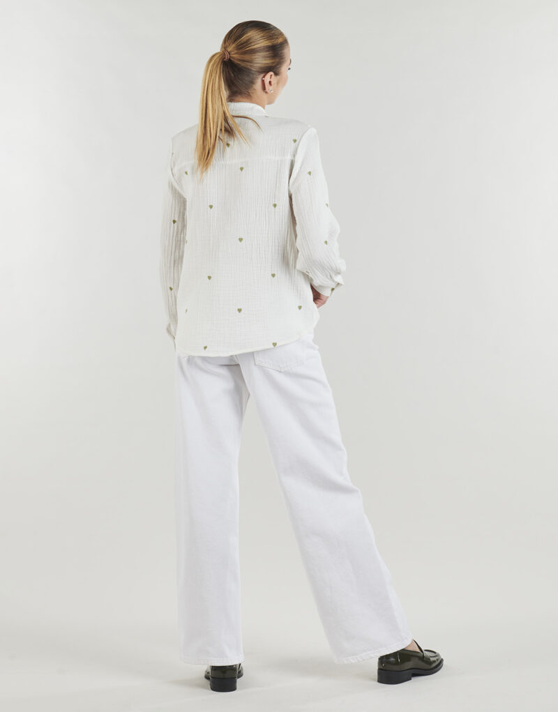 Camicia Only ONLHEART L/S SHIRT Bianco Camicie Donna - 4