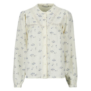 Camicia Only ONLLARI L/S FLOWER Bianco Camicie Donna