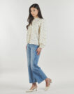 Camicia Only ONLLARI L/S FLOWER Bianco Camicie Donna - 3