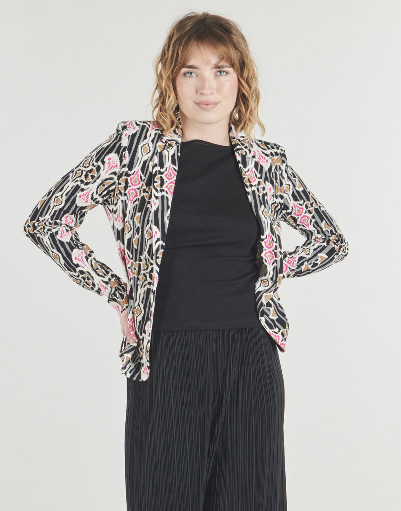 Giacca  Only  ONLPOPTRASH L/S AOP BLAZER  Nero -  Giacche Donna - 2