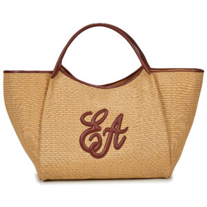 Emporio Armani SHOPPING STRAW L Beige Borse a spalla Donna