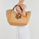 Emporio Armani SHOPPING STRAW L Beige Borse a spalla Donna - 6