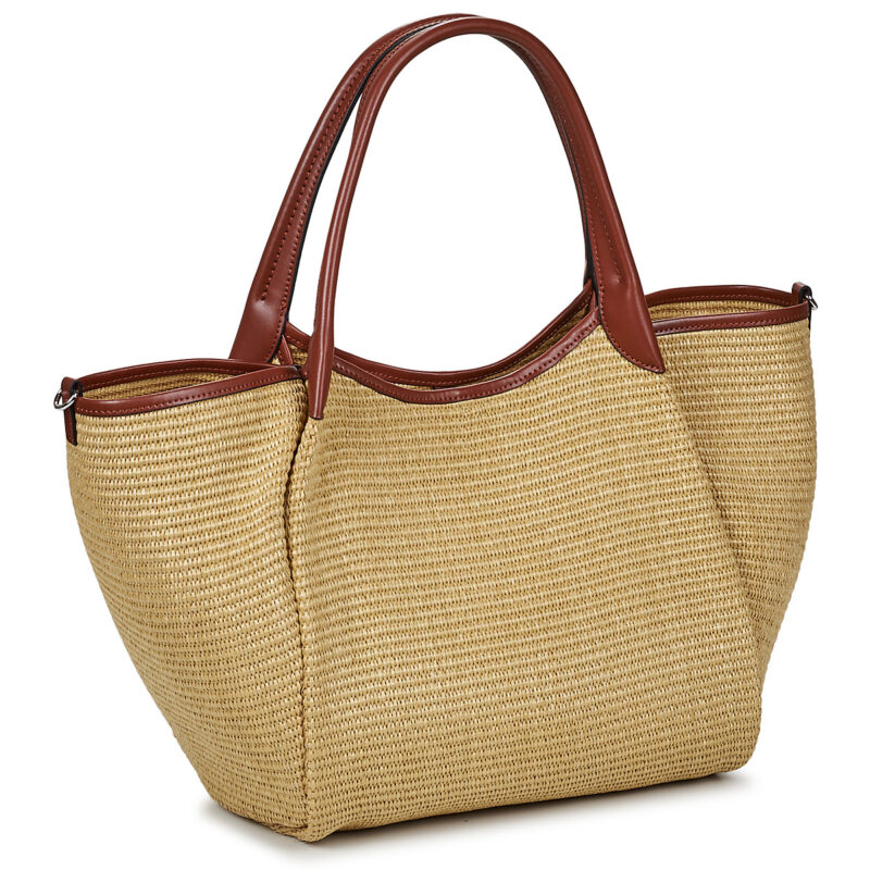 Emporio Armani SHOPPING STRAW M Beige Borse a spalla Donna - 2