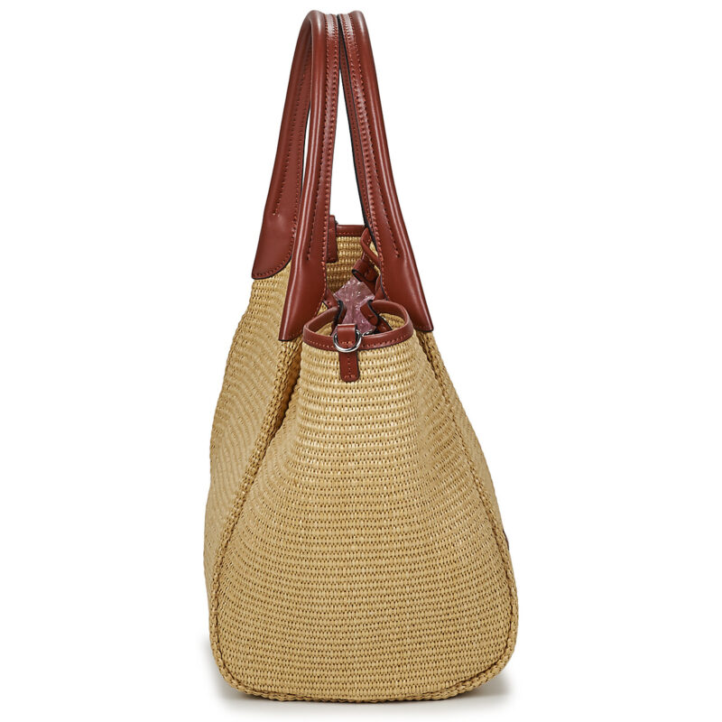 Emporio Armani SHOPPING STRAW M Beige Borse a spalla Donna - 3
