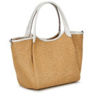 Emporio Armani SHOPPING STRAW M Beige Taschen Schulter Damen - 2