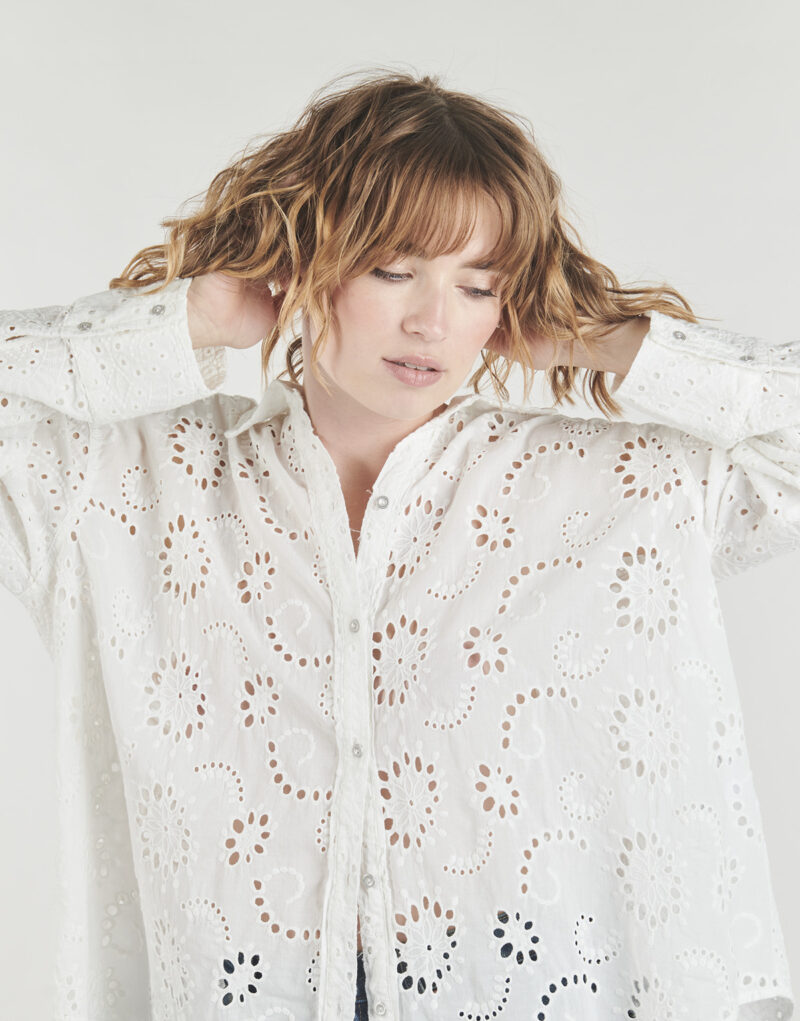 Camicia Freeman T.Porter CHOLA Bianco Camicie Donna - 5