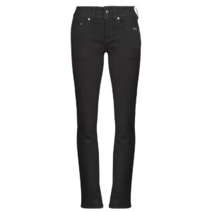 Jeans  G-Star Raw  MIDGE SLIM STRAIGHT  Nero -  Jeans Donna