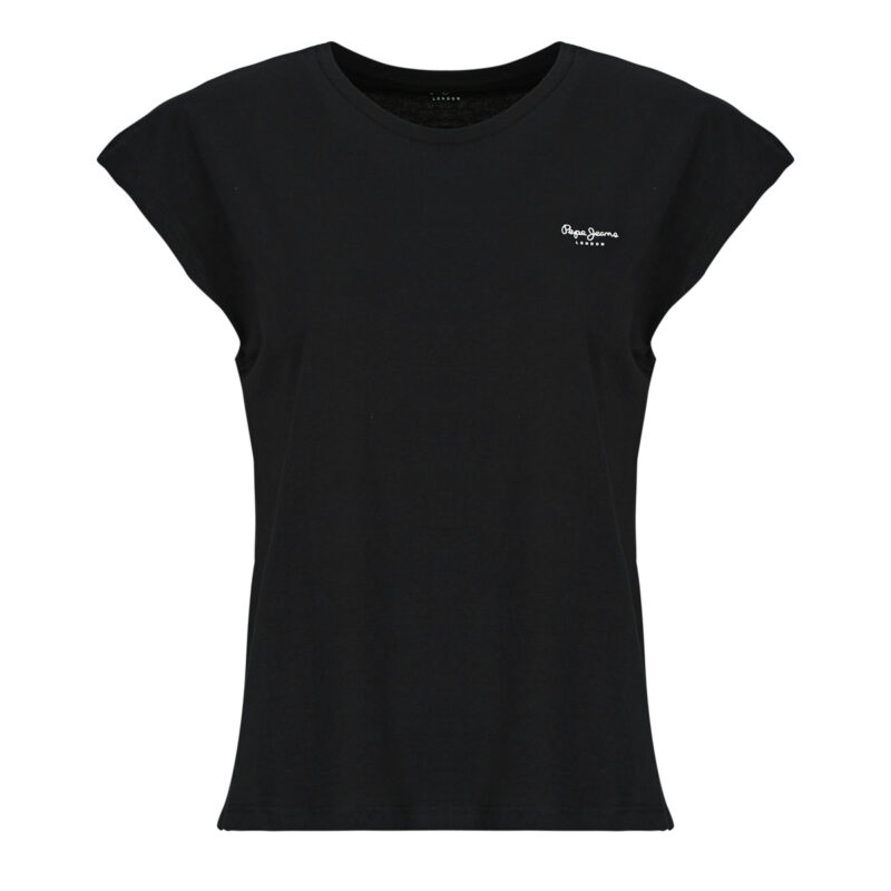 Pepe Jeans T-Shirt BLOOM Schwarzes Damen-T-Shirt mit kurzen &Auml;rmeln - 1