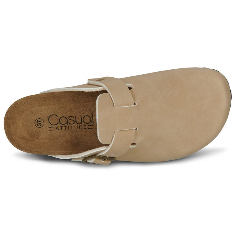 Casual Attitude MILOSS Beige Damen-Clogs - Gr&ouml;&szlig;e 6