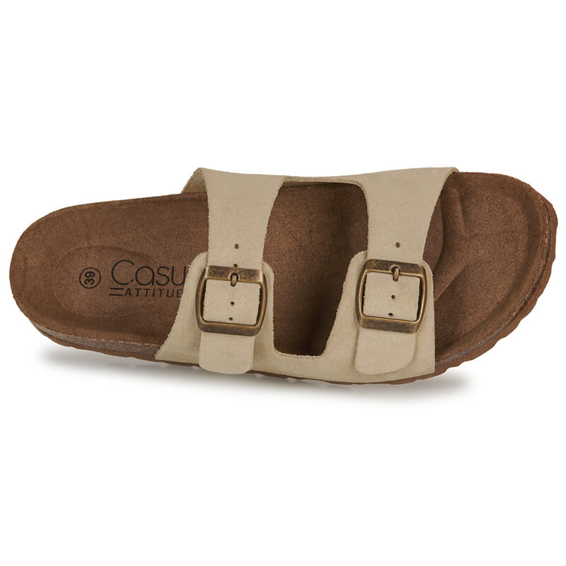 Casual Attitude Pantoufles beiges pour femmes MILOA - Pointure 6