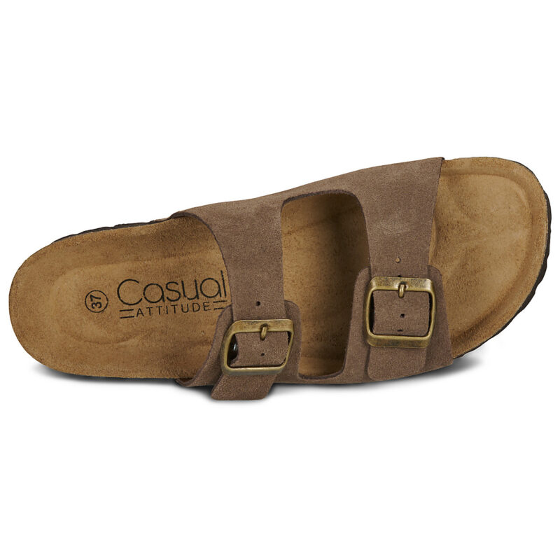 Casual Attitude Pantuflas MILOA marrones para mujer - 6
