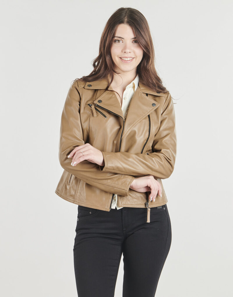 Giacca in pelle Oakwood CLIPS Beige Giacche in pelle Donna - 2