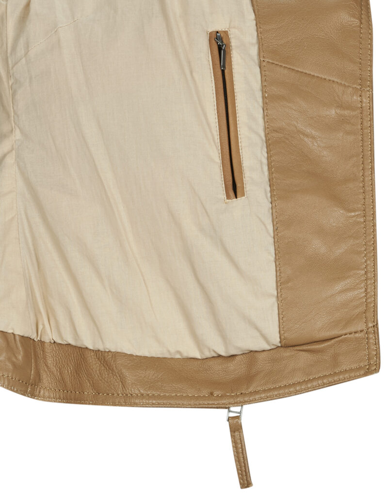 Giacca in pelle Oakwood CLIPS Beige Giacche in pelle Donna - 6