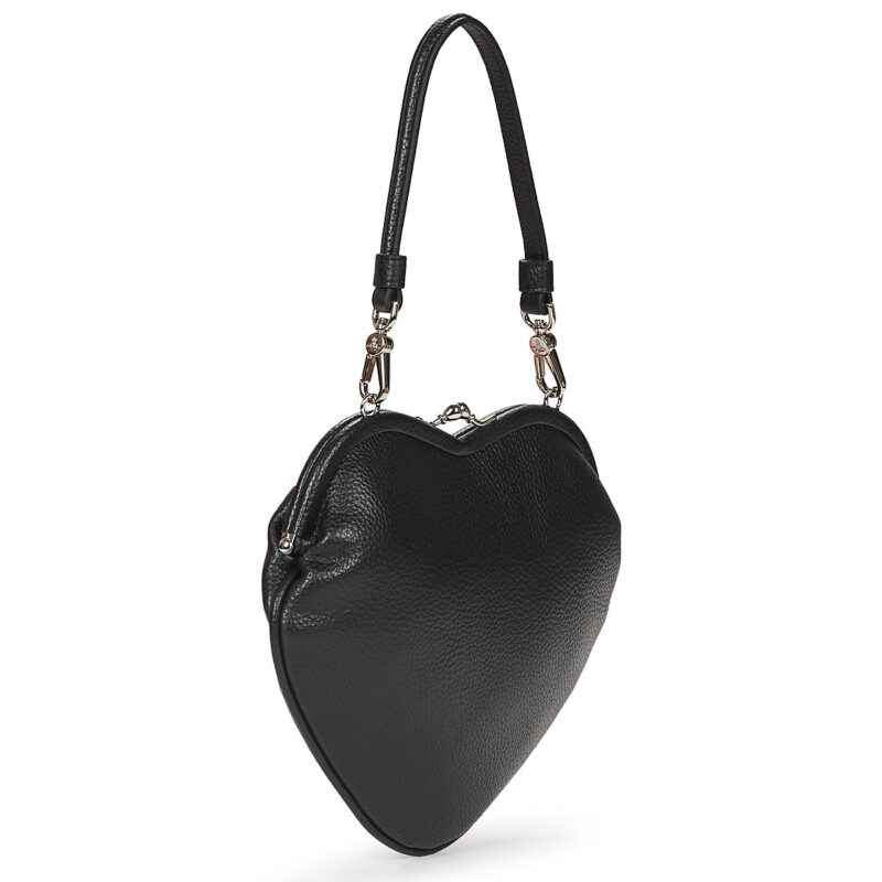 Vivienne Westwood BELLE HEART FRAME PURSE Sacs bandouli&egrave;re noirs pour femmes - 2