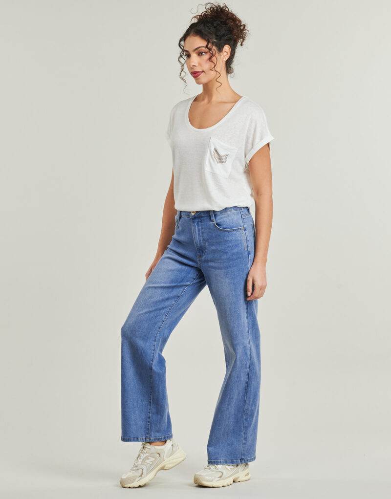Vaqueros acampanados Les Petites Bombes Pantalones vaqueros acampanados azules FARGO para mujer - 3