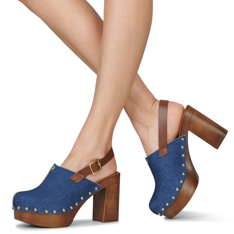 Fericelli MACATA Blu Zoccoli Donna - 8