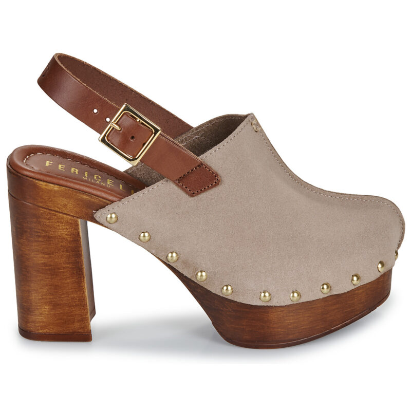 Fericelli MACATA Beige Zoccoli Donna - 2