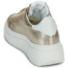 Meline Baskets basses dor&eacute;es pour femmes 606ACC-LO-55 - Pointure 5