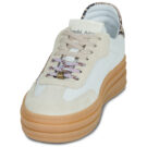 Meline 525D-Z-92 Wei&szlig;e Low-Sneaker f&uuml;r Damen - Gr&ouml;&szlig;e 3