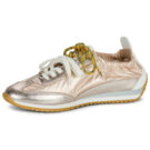 Meline Baskets basses pour femmes 721DM-131 Gold - Pointure 4