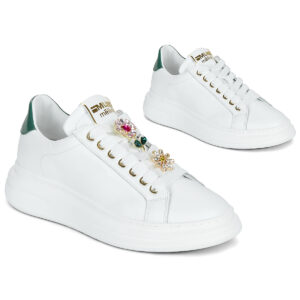 Meline  665ACC-BI-12  Bianco -  Sneakers basse Donna