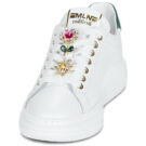 Meline 665ACC-BI-12 Wei&szlig;e Low-Sneaker f&uuml;r Damen - Gr&ouml;&szlig;e 3