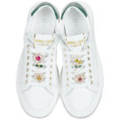 Meline 665ACC-BI-12 Wei&szlig;e Low-Sneaker f&uuml;r Damen - Gr&ouml;&szlig;e 6