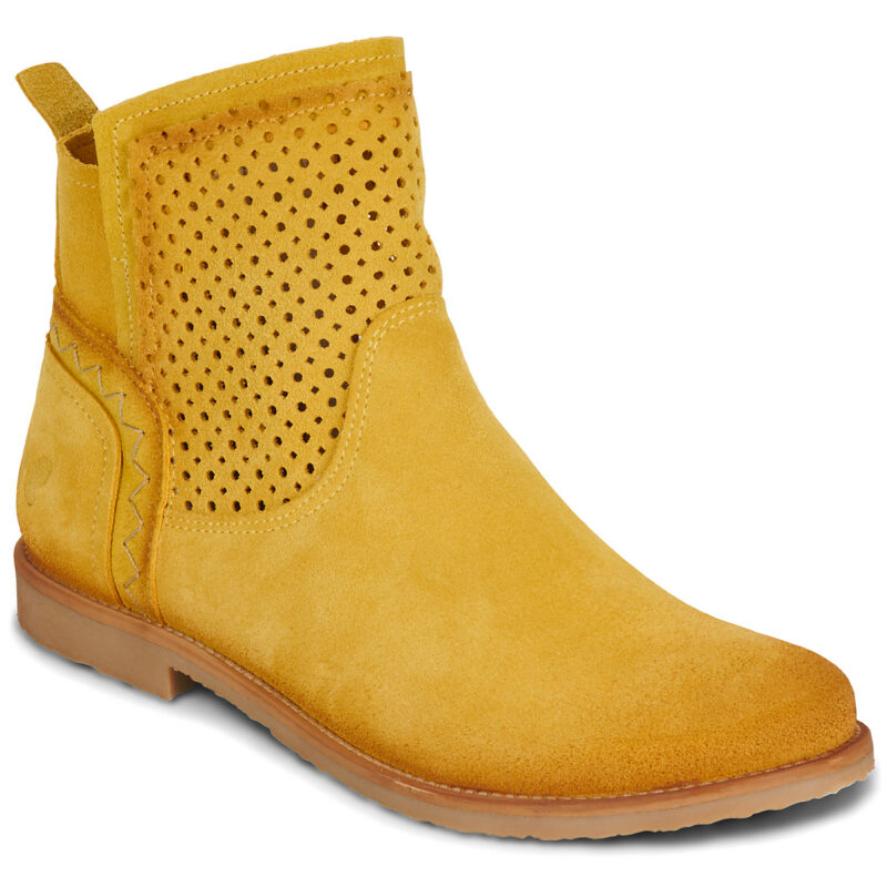 Felmini CLASH Gelbe Damen-Ankle-Boots - Gr&ouml;&szlig;e 1