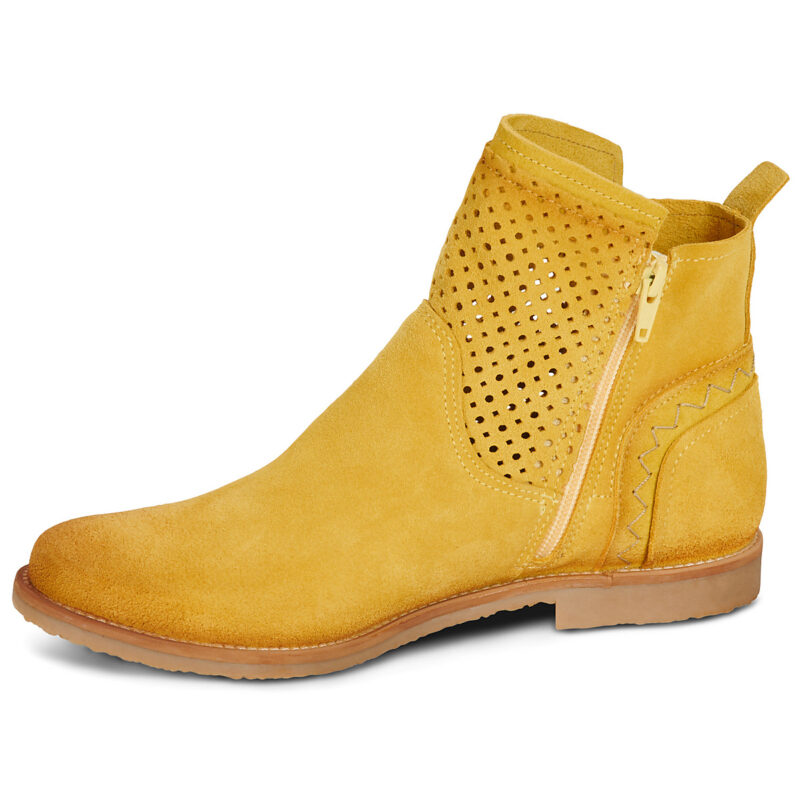 Felmini CLASH Gelbe Damen-Ankle-Boots - Gr&ouml;&szlig;e 4