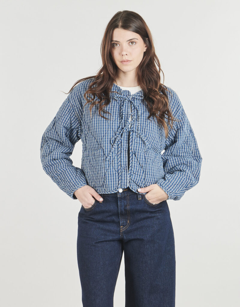 Jeansjacke Levis RUE LINER JACKET Blu Giacche in jeans Donna - 2