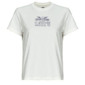 T-shirt  Levis  FAVORITE TEEE RHINESTONE EAGLE POSTER  Bianco -  T-shirt maniche corte Donna