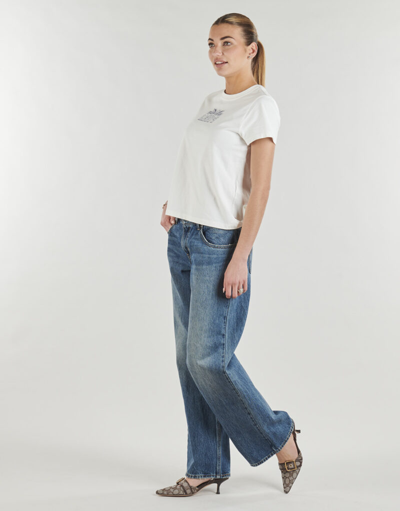 T-shirt Levis FAVORITE TEEE RHINESTONE EAGLE POSTER Bianco T-shirt maniche corte Donna - 3