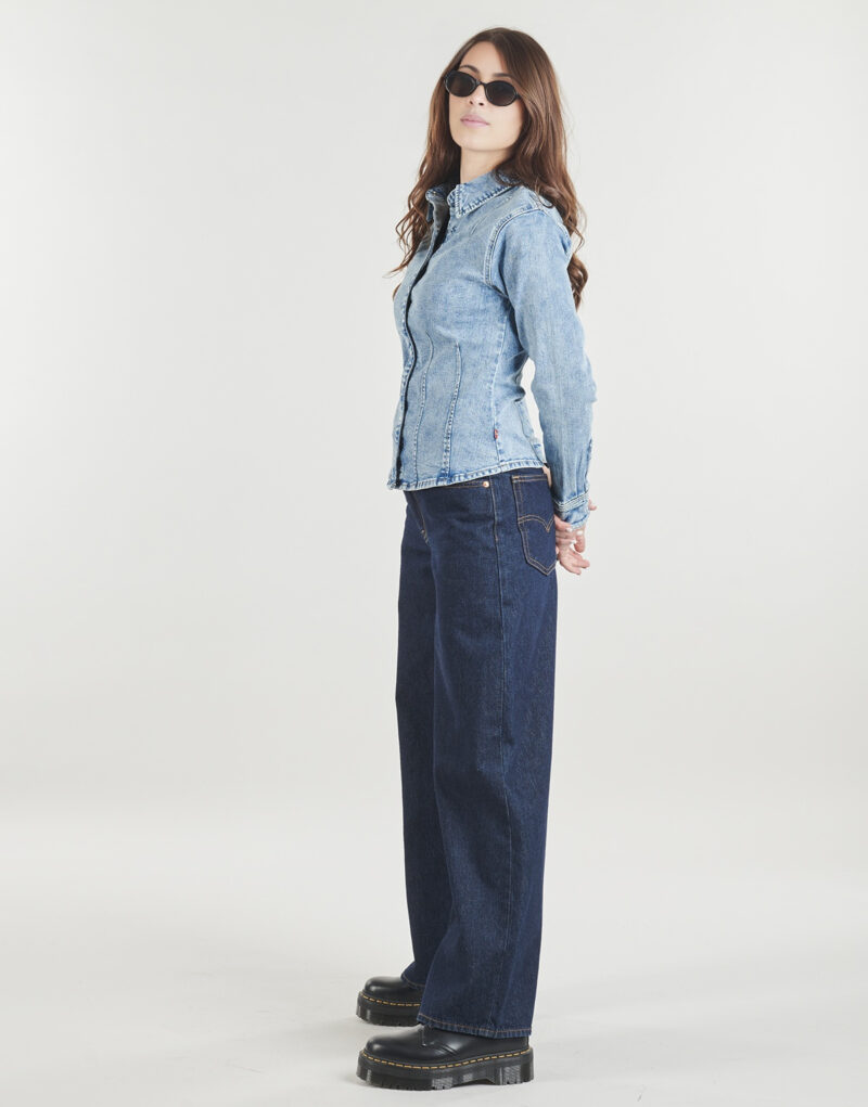 Giacca in jeans Levis LS SHAPED SHIRT Blu Giacche in jeans Donna - 3