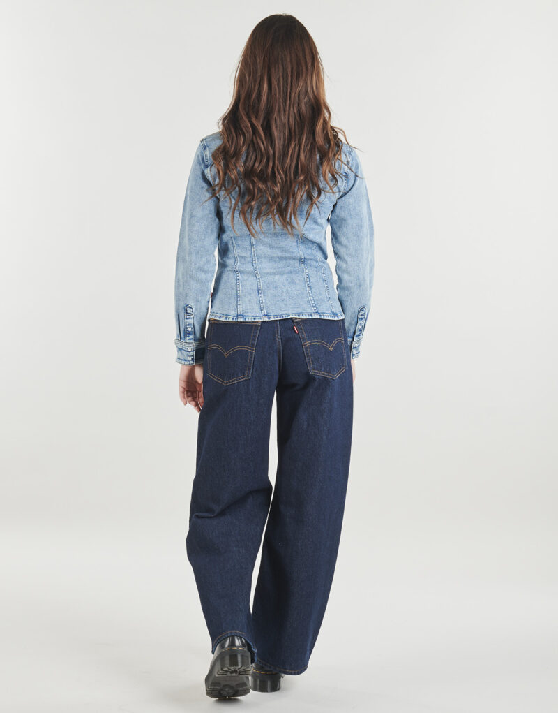 Giacca in jeans Levis LS SHAPED SHIRT Blu Giacche in jeans Donna - 4
